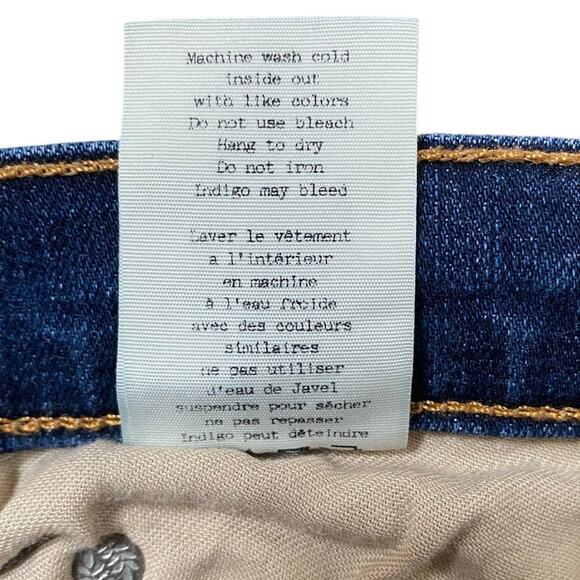 Rag & Bone Jean Women's "Capri" Jeans in "DK Shredded" Wash distressed 25 - Picture 15 of 16